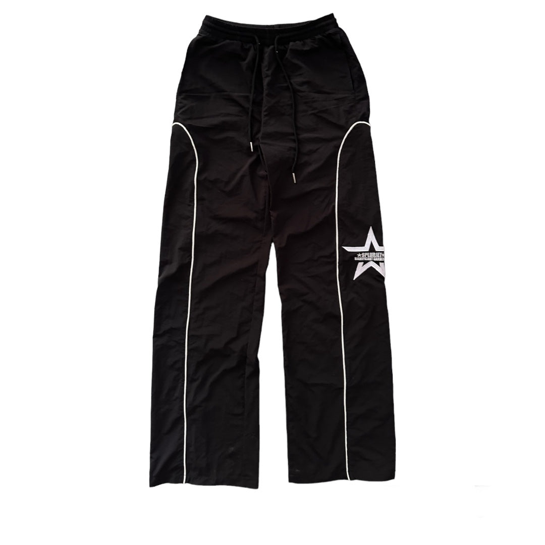 BLACK NYLON PANTS