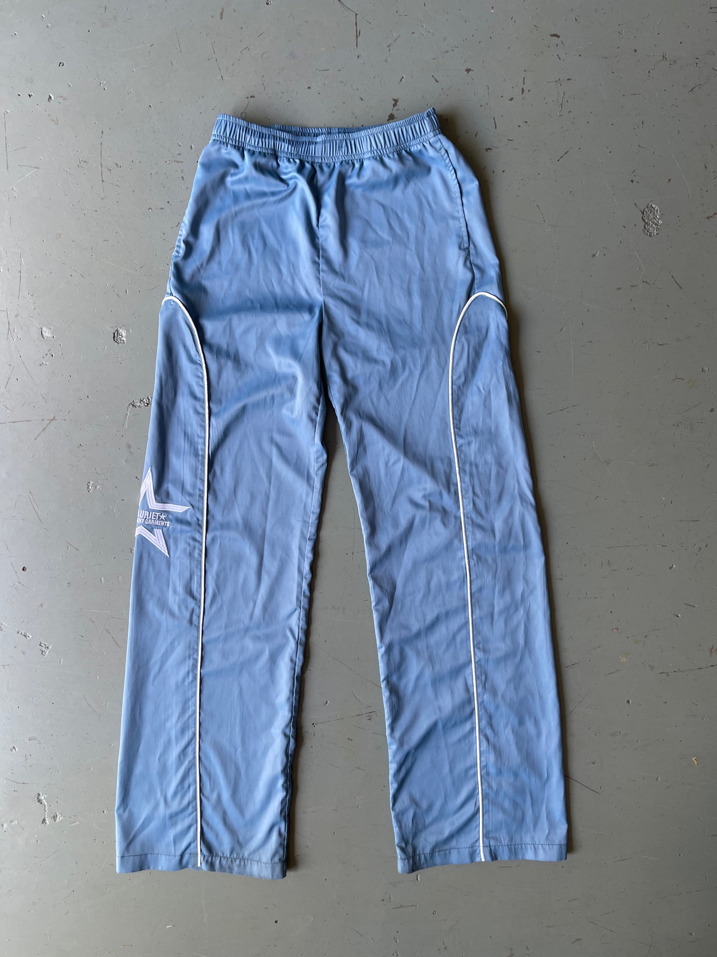 SKY BLUE NYLON PANTS