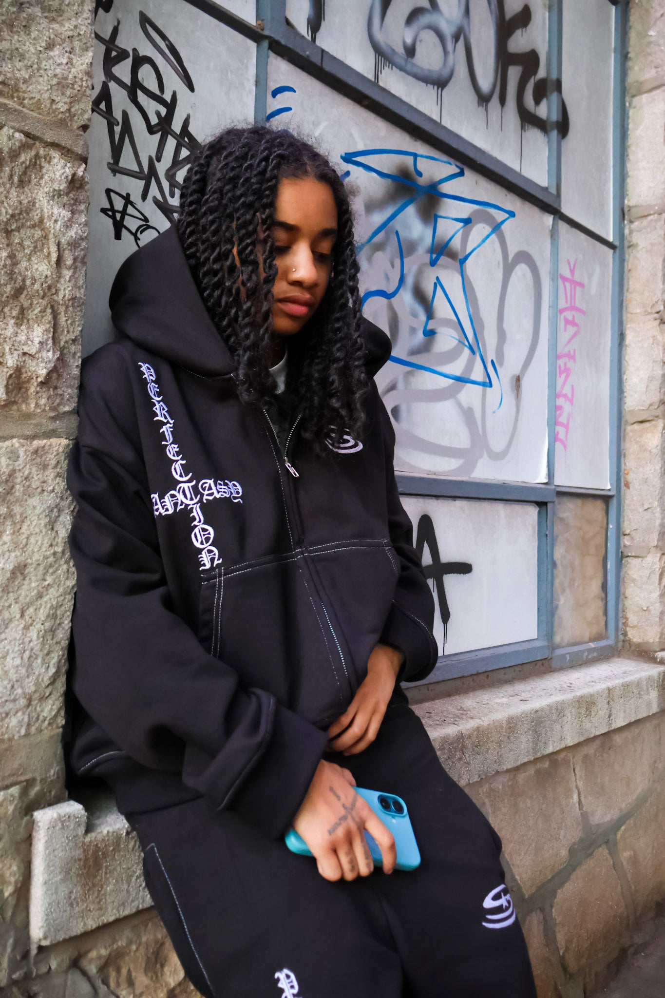 Black Saint Zip Up
