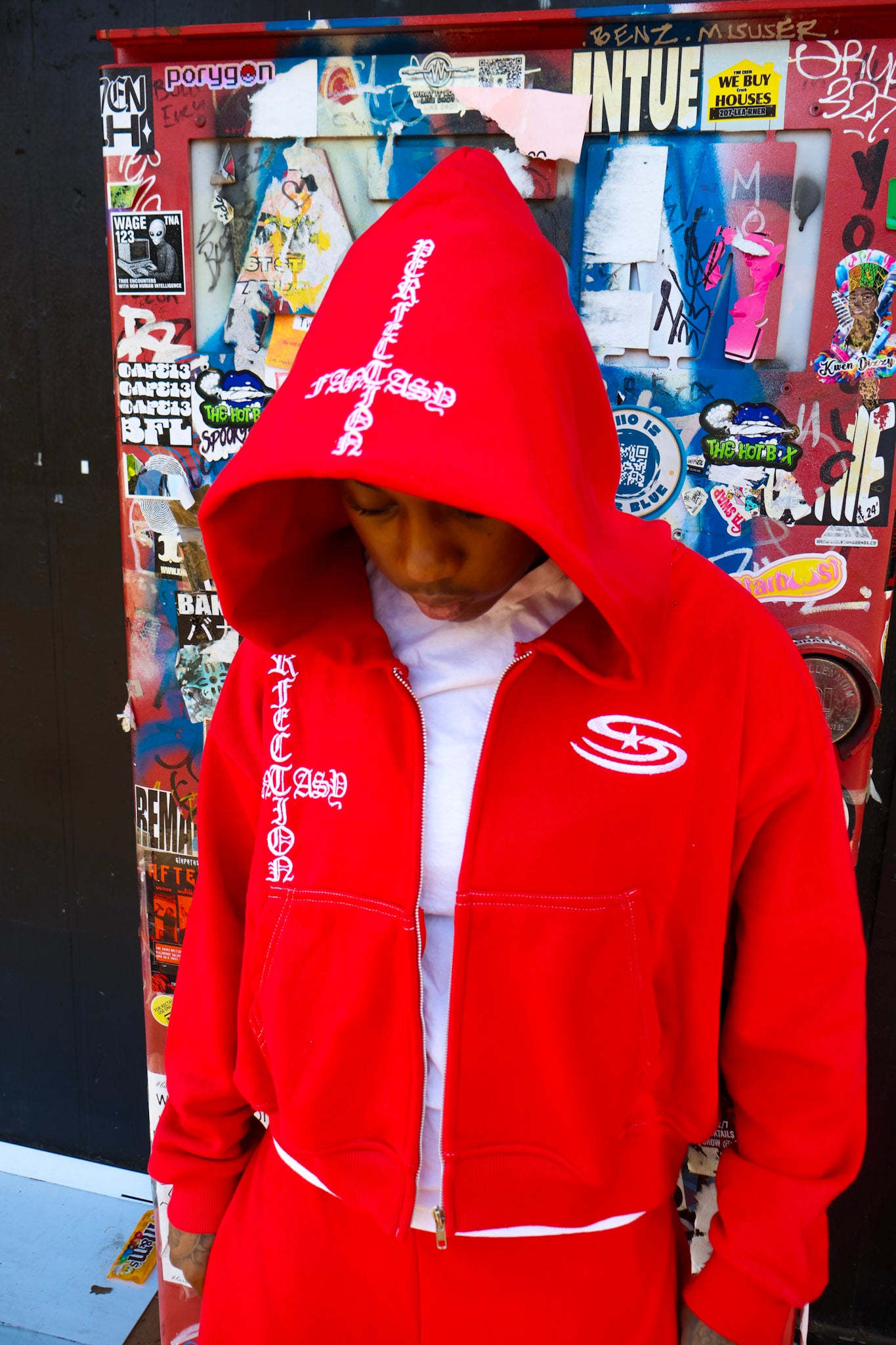Red Saint Zip up